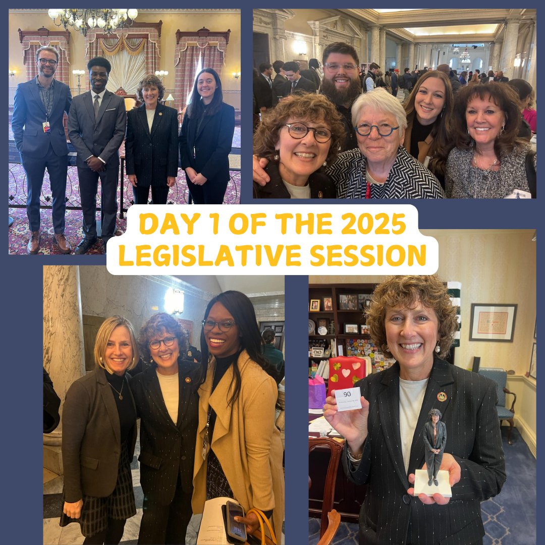 shellyhettleman's tweet image. Yesterday marked the 1st day of the 2025 (and 447th) Legislative Session! I'm excited to help drive positive change for all Marylanders this session ❤️💛

#LegislativeSession #MDLegislature