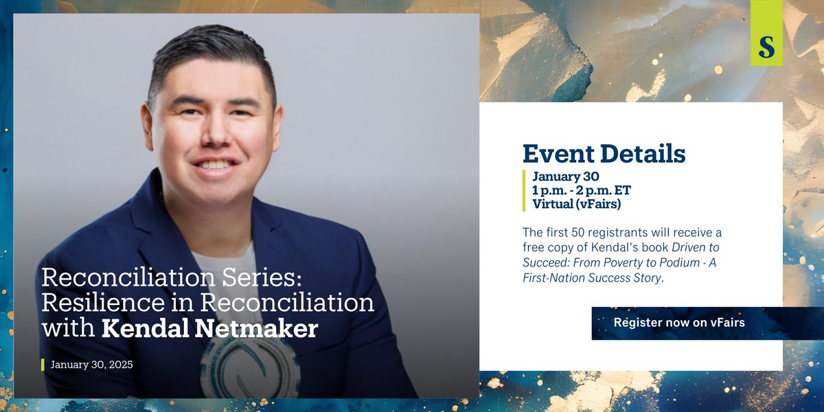 sheridancollege (@sheridancollege) on Twitter photo Donโt miss Sheridanโs next Reconciliation Series! In collaboration with <a href="/the_ssu/">Sheridan Student Union</a>, we welcome Kendal Netmaker, Sweetgrass First Nation entrepreneur and author, who will share his inspiring story of resilience.
Register today: sheridan.mobi/3XGemKb Donโt miss Sheridanโs next Reconciliation Series! In collaboration with <a href="/the_ssu/">Sheridan Student Union</a>, we welcome Kendal Netmaker, Sweetgrass First Nation entrepreneur and author, who will share his inspiring story of resilience.
Register today: sheridan.mobi/3XGemKb