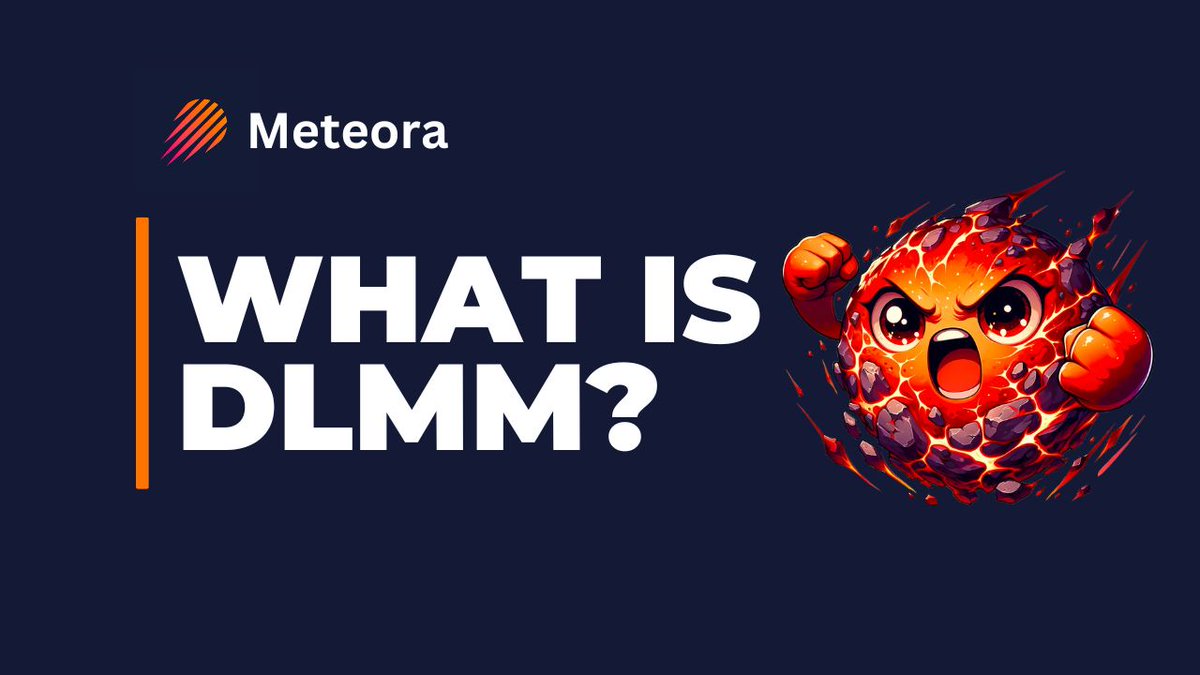 DrBluechip's tweet photo. What’s DLMM?

Dynamic Liquidity Market Maker = Smart liquidity moves.

Instead of static setups, DLMM adjusts to real-time market conditions, helping you optimize fees and minimize risks.

Think of it as liquidity with a brain 🧠.

But wait, how do you pick what to play on Meteora?

Let me show you how to win with DLMM! 🧵👇