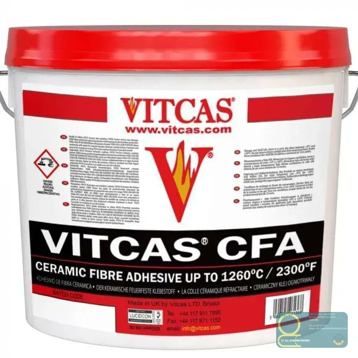 TSEC101's tweet photo. 🔥 Upgrade your heat-resistant projects with Vitcas CFA-Ceramic Fibre Adhesive! 🌟 Sticks ceramic fibre to bricks/metal up to 1260°C. Just £38.97 for 5kg, covering 1m²! 🛒👉 https://t.co/WiVlcsUDgM https://t.co/DL7FUPBUr7