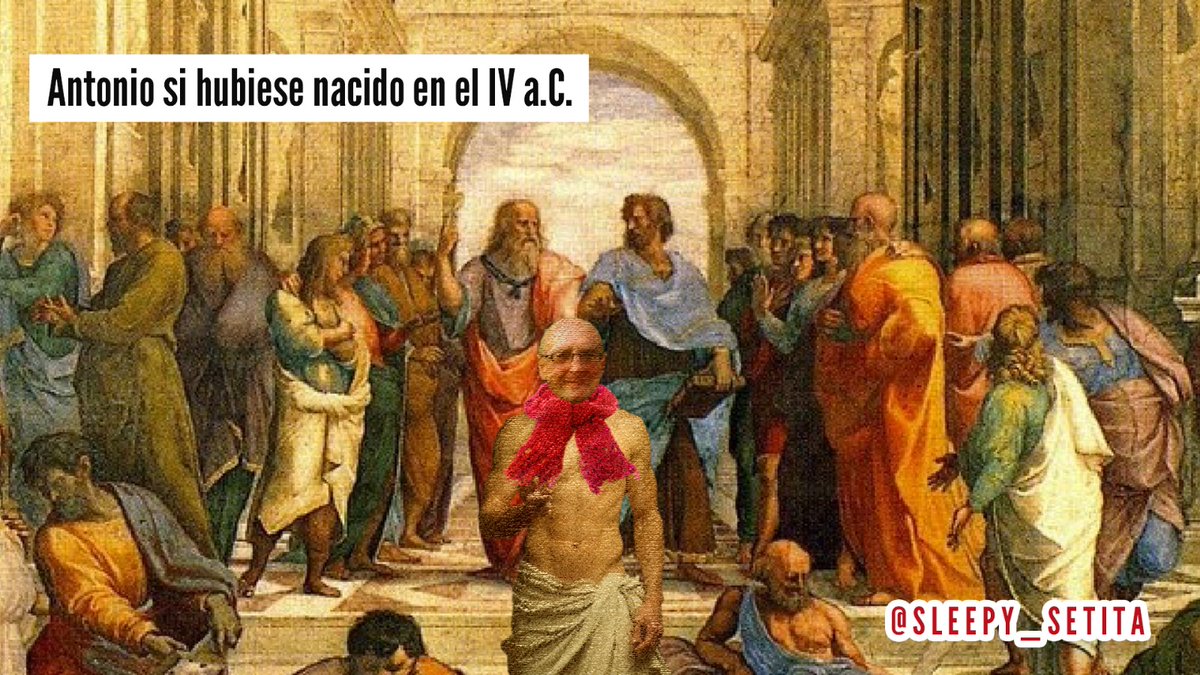 Platón apunta al cielo, Aristóteles al suelo y Antonio al corazón.👉🏻💗
El arte no es dogma, es experiencia. Como su forma de enseñar: menos "esto es así" y más "¿qué sientes tú?" o... "pregúntenle a la IA".
Entender no es explicar, es conectar.🌟
#mediacionesculturales <a href="/umh3600/">Per artis ad verum</a>