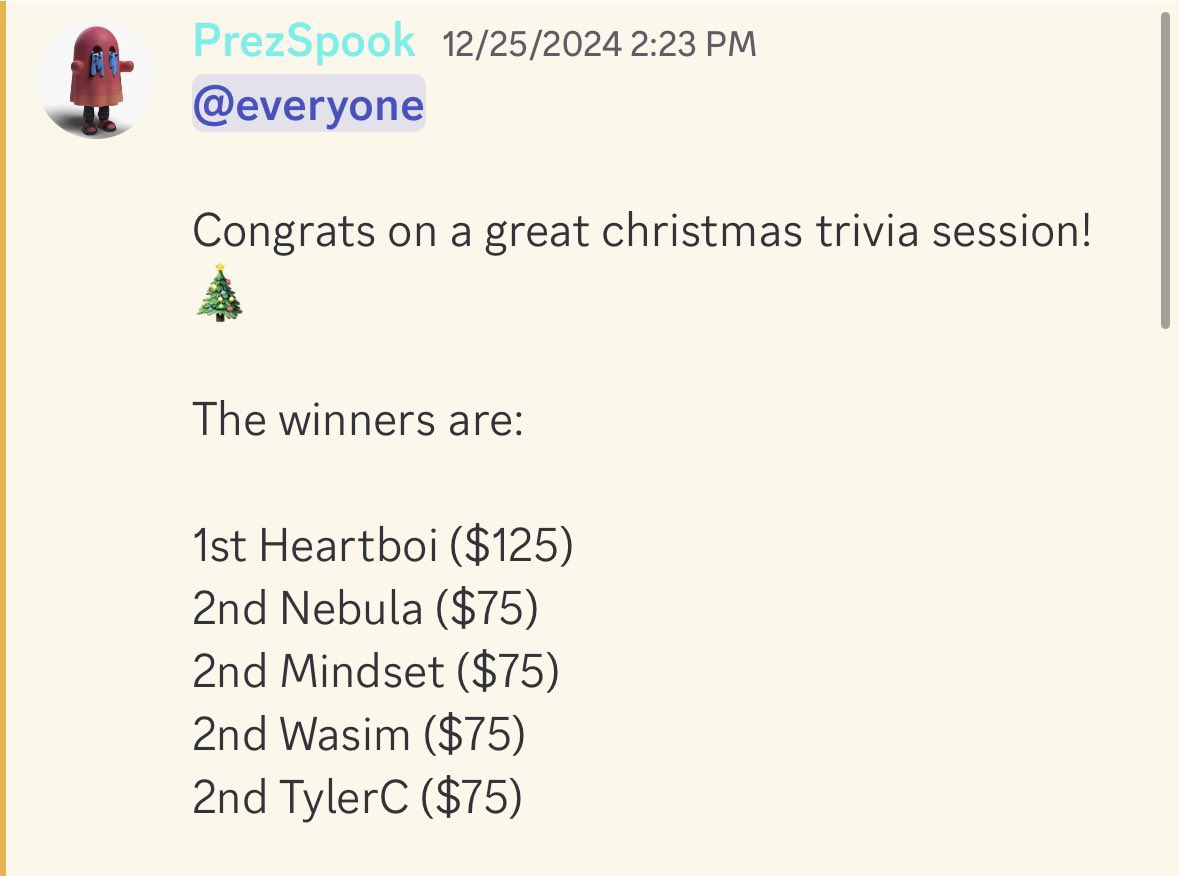 Ikcrypt's tweet photo. Wow @nftsphantoms has been building all the way through the bear! They've run trivia monthly in their Discord with $ETH prizes for the past year !🎉

https://t.co/6iTssm4YSC

Definitely something to check out! https://t.co/FIIZiuP4Uz