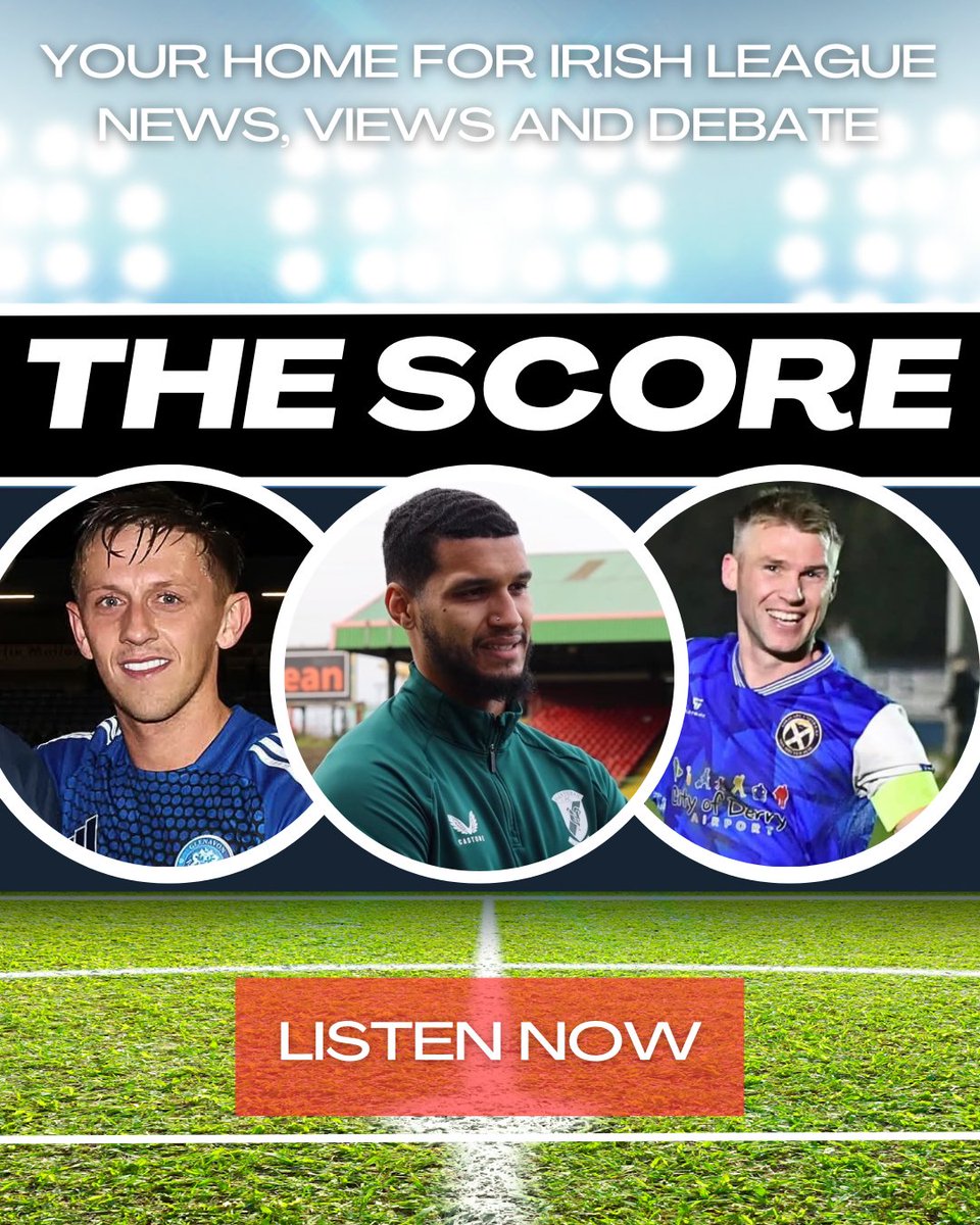 The Score (@thescoreni) on Twitter photo ๐จOUT NOW๐จ
Our first episode of 2๏ธโฃ0๏ธโฃ2๏ธโฃ5๏ธโฃ is here and our guests are:
๐ต <a href="/Glenavon_FC/">Glenavon FC</a>'s Matthew Snoddy
๐ข <a href="/Glentoran/">Glentoran FC</a>'s <a href="/Klf6_/">Kodi Lyons-Foster</a>
๐ต <a href="/LimavadyUtdFC/">Limavady United</a>'s <a href="/StevieLowry/">Stephen Lowry</a>
๐ง Listen now: open.spotify.com/show/6MmnboUr2โฆ ๐จOUT NOW๐จ
Our first episode of 2๏ธโฃ0๏ธโฃ2๏ธโฃ5๏ธโฃ is here and our guests are:
๐ต <a href="/Glenavon_FC/">Glenavon FC</a>'s Matthew Snoddy
๐ข <a href="/Glentoran/">Glentoran FC</a>'s <a href="/Klf6_/">Kodi Lyons-Foster</a>
๐ต <a href="/LimavadyUtdFC/">Limavady United</a>'s <a href="/StevieLowry/">Stephen Lowry</a>
๐ง Listen now: open.spotify.com/show/6MmnboUr2โฆ