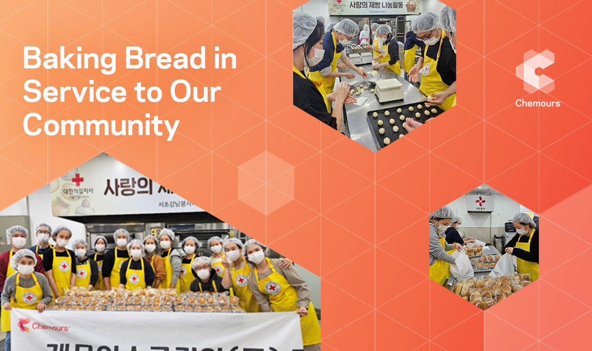 Our employees in Korea visited the Korean Red Cross to bake and share bread with community members, spreading loaves of warmth with others. We're proud to be able to help neighbors in need around the world.