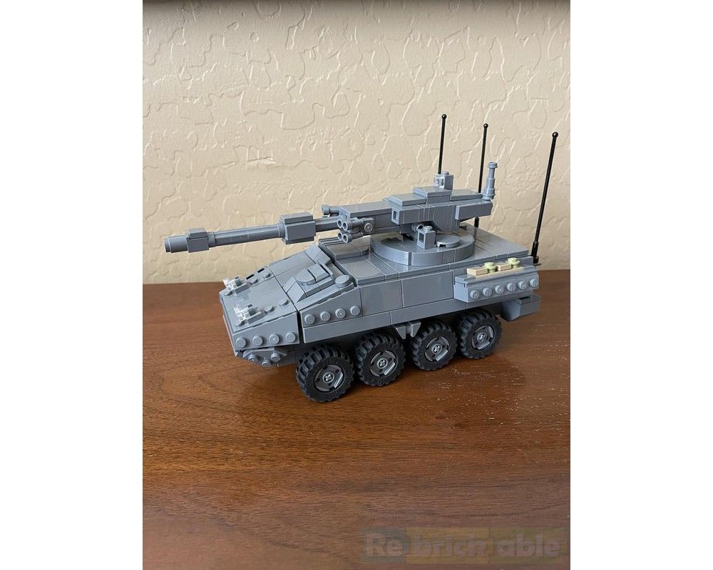 Rebrickable's tweet photo. M1128 Stryker by LKBuilds #LEGO https://t.co/3I9KFGRqme https://t.co/rI7XW6IgId