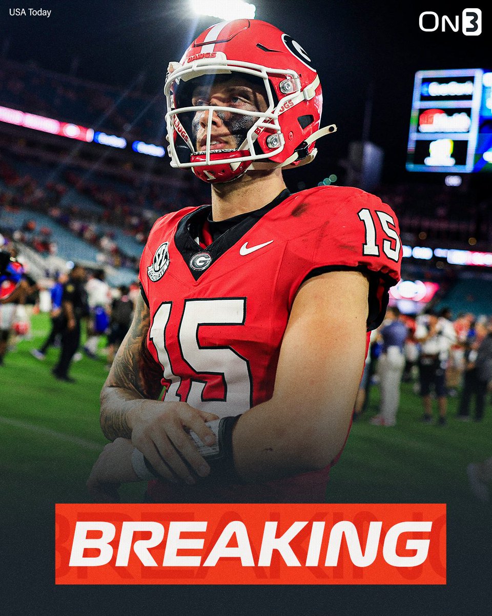 On3 (@on3sports) on Twitter photo BREAKING: Georgia QB Carson Beck plans to enter the NCAA Transfer Portal, <a href="/PeteNakos_/">Pete Nakos</a> reports🤯
on3.com/news/georgia-b… BREAKING: Georgia QB Carson Beck plans to enter the NCAA Transfer Portal, <a href="/PeteNakos_/">Pete Nakos</a> reports🤯
on3.com/news/georgia-b…