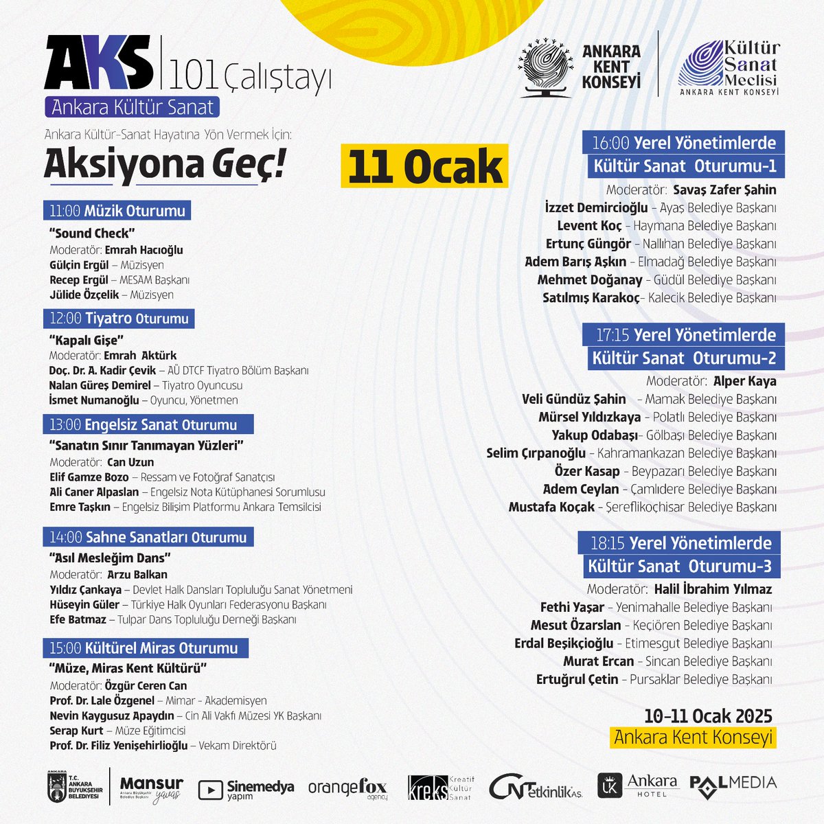 AKK Kültür Sanat Meclisi AKS101 Çalıştayı Başlıyor!