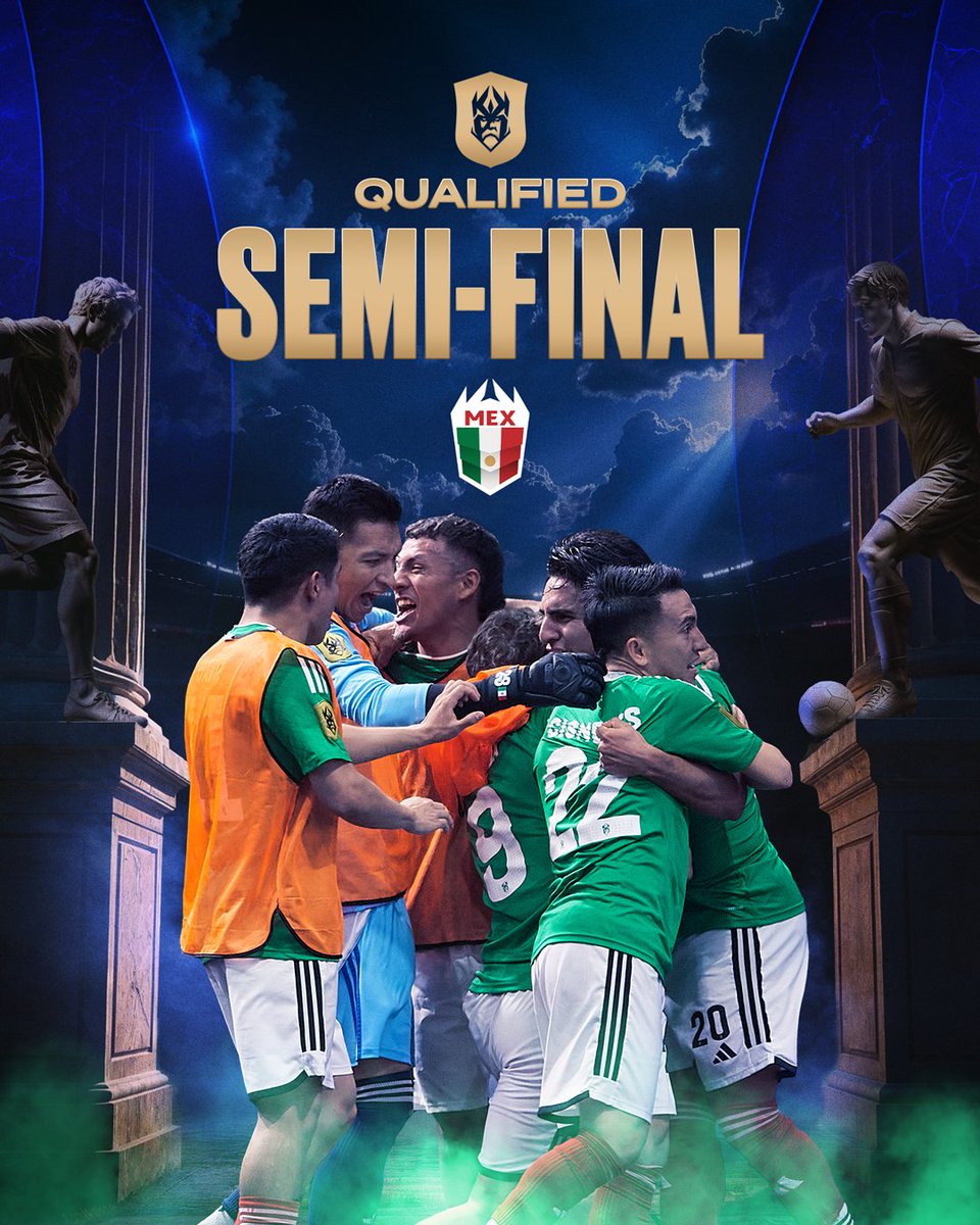 🇲🇽 México es el último equipo en clasificar para las semifinales.

#KingsWorldCupNations