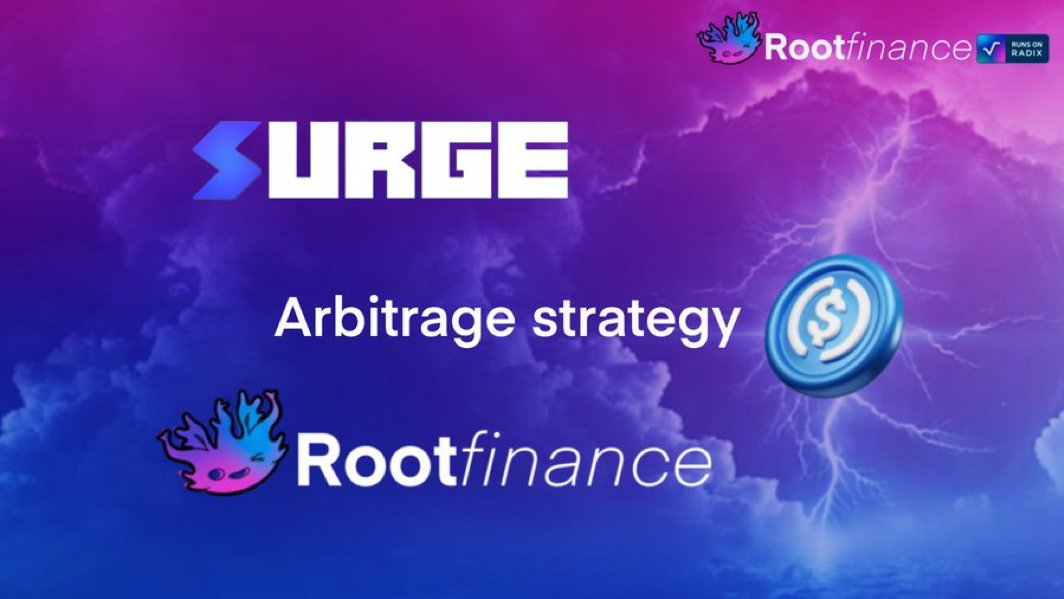 RootFinanceXRD's tweet photo. 🚨 $USDC Arbitrage Strategy with #RootFinance and @surge_trade UPDATE🚨
1️⃣ Supply assets at https://t.co/keHTpyuaBI 🌱
2️⃣ Borrow $USDC at just 3.92% interest 📊
3️⃣ Deposit $USDC on https://t.co/ZgUA5aFf2y – earning 82.24% APY ⚡
💡 Net APY: 78.32% 🤯
🌱 https://t.co/keHTpyuaBI
⚡ https://t.co/ebulrFyMNO
