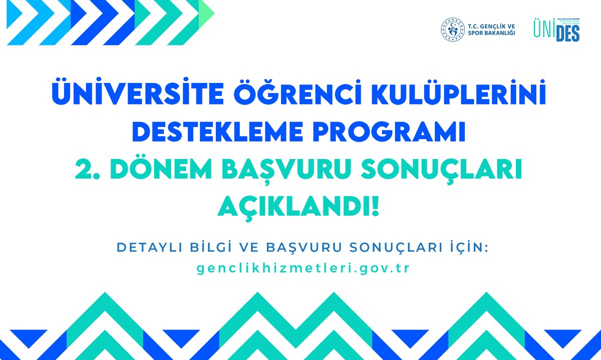 Üniversite öğrencilerimiz için büyük bir fırsat sunan ÜNİDES 2024-2025 2. Dönem Sonuçları Açıklandı!

Tam 701 proje destek almaya hak kazandı! 🎉

💻Detaylı bilgi için: genclikhizmetleri.gov.tr
