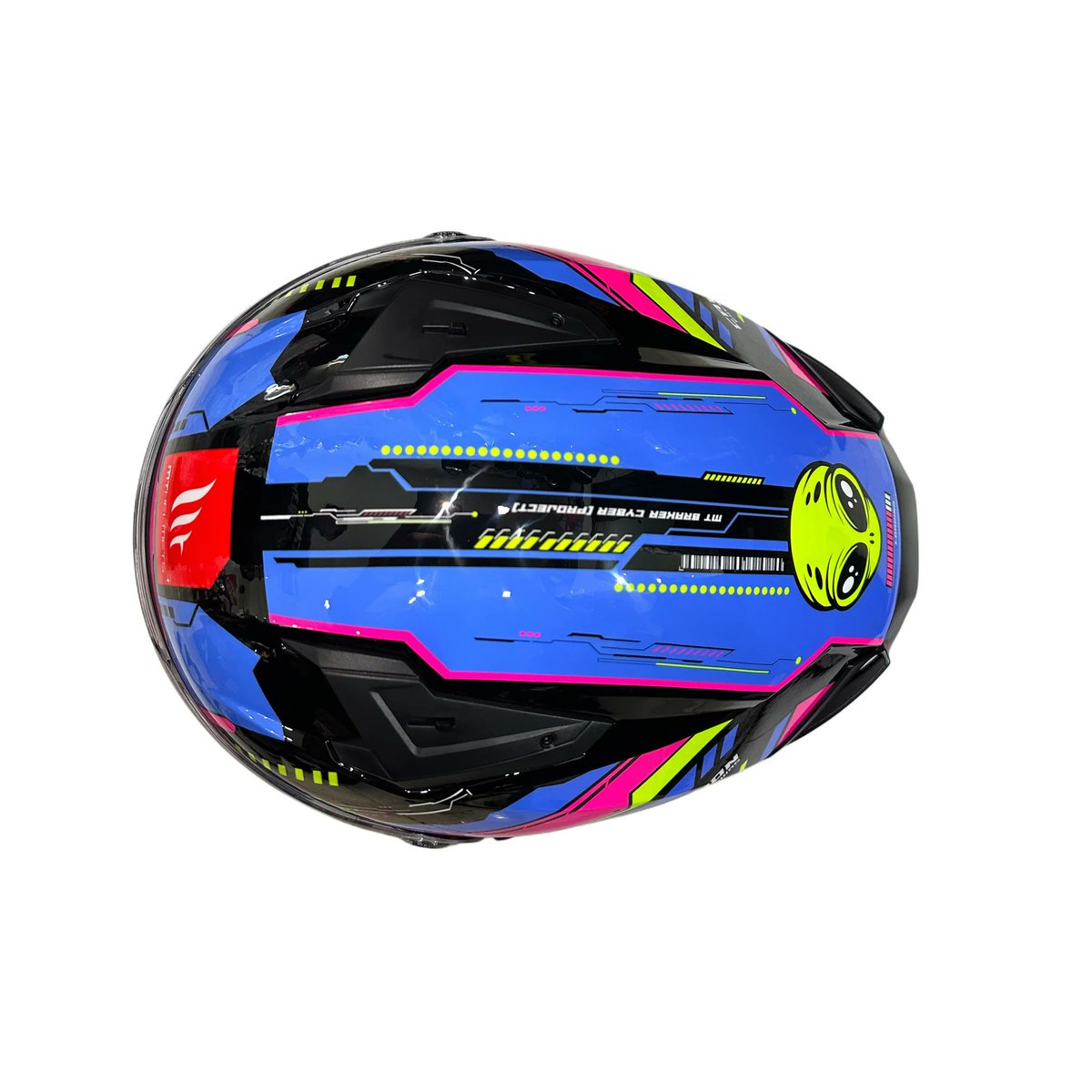 TNKdesign's tweet image. ⚫️ Otra versión de color para la gráfica &quot;Cyber&quot; de- MT Braker.

#Diseño #Design #Cascos #Helmets #Graphic #Grafica #GraphicDesign #Moto #Motociclismo #Motorcycle