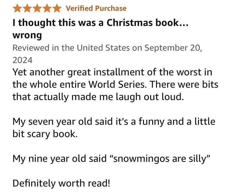 ackersbooks's tweet image. We’re apparently having the “worst” winter here in Texas today. Little one need a laugh? Check it out! 

Great for ages 4-8 and parents!

a.co/d/bEJKHxf