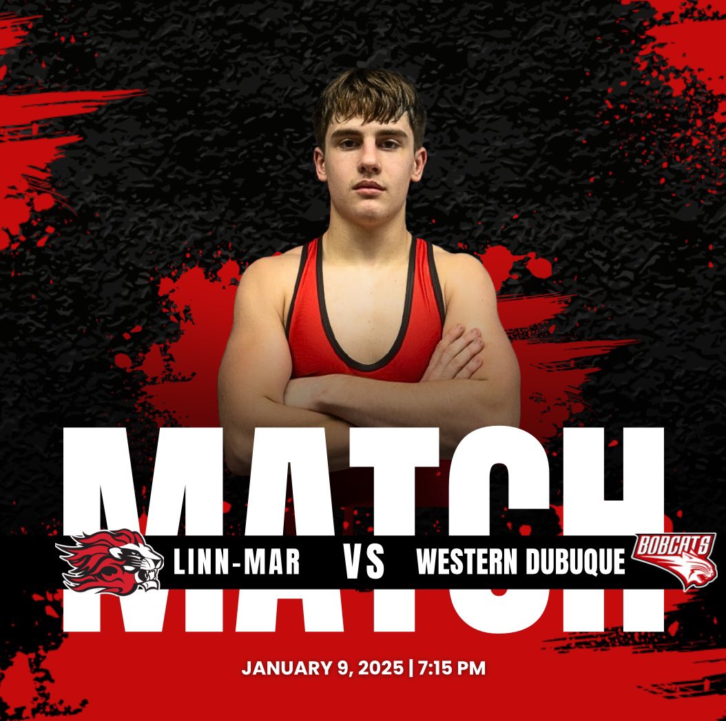 #7 Linn-Mar 🆚 #14 Western Dubuque

🚨Senior Night🚨

⏰5:00 JV Girls / JV Boys  / 6:15 V Girls / 7:15 V Boys

📺: youtube.com/live/6baWsbbyb…

📍Linn-Mar High School

#RiseToTheChallenge🦁