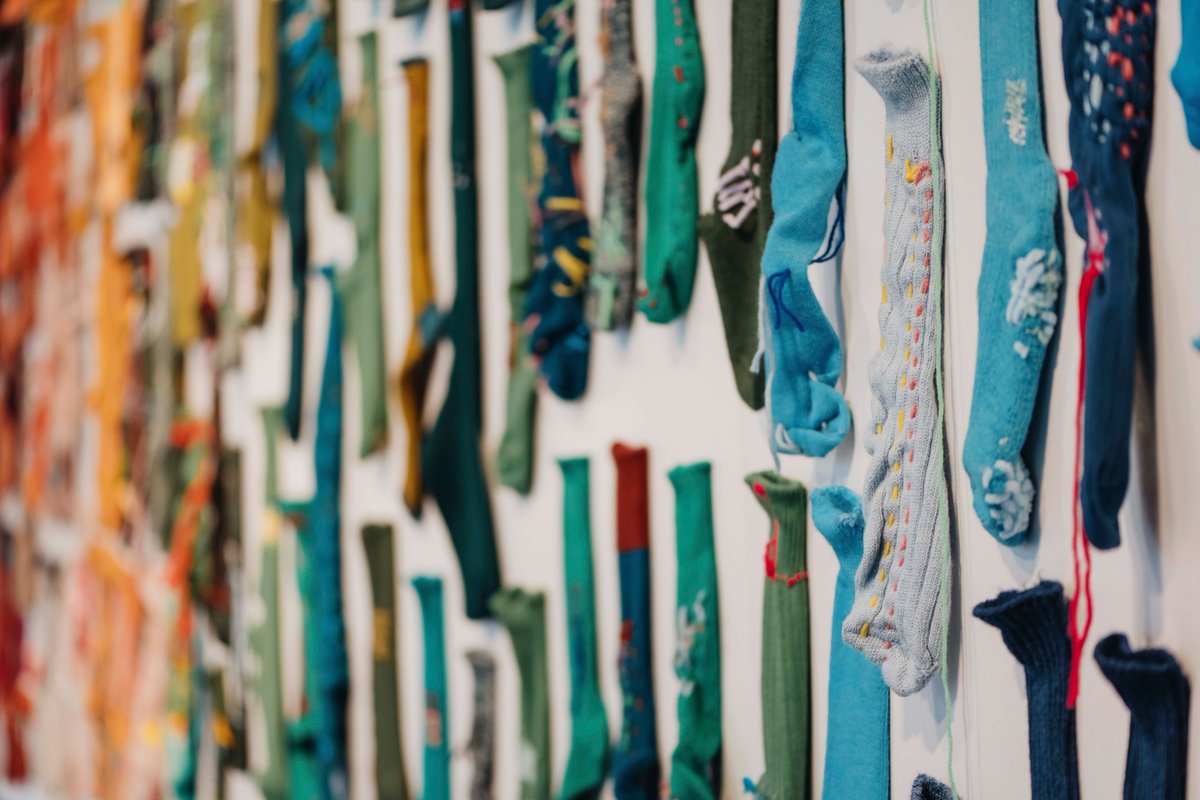 Ready to be inspired? 

Check out @nowgalleryse10 new exhibition with @celiapym - Socks: The Art of Care and Repair 🧦

This exhibition turns the ordinary into the extraordinary, showcasing how something as simple as a sock can inspire us to care for our belongings in new ways!