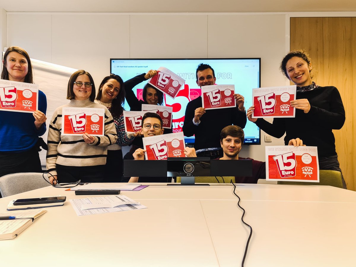 EFFAT proudly supports <a href="/GewerkschaftNGG/">Gewerkschaft NGG</a> on their Action Day in Hamburg today:

🍔 Advocating for €15/hour to address rising living costs
🍟 Demanding #FairPay and improved working conditions
🧃 Calling for accountability from #fastfood giants!

#FastFoodGlobal #FFWU
<a href="/IUFglobal/">IUF</a>