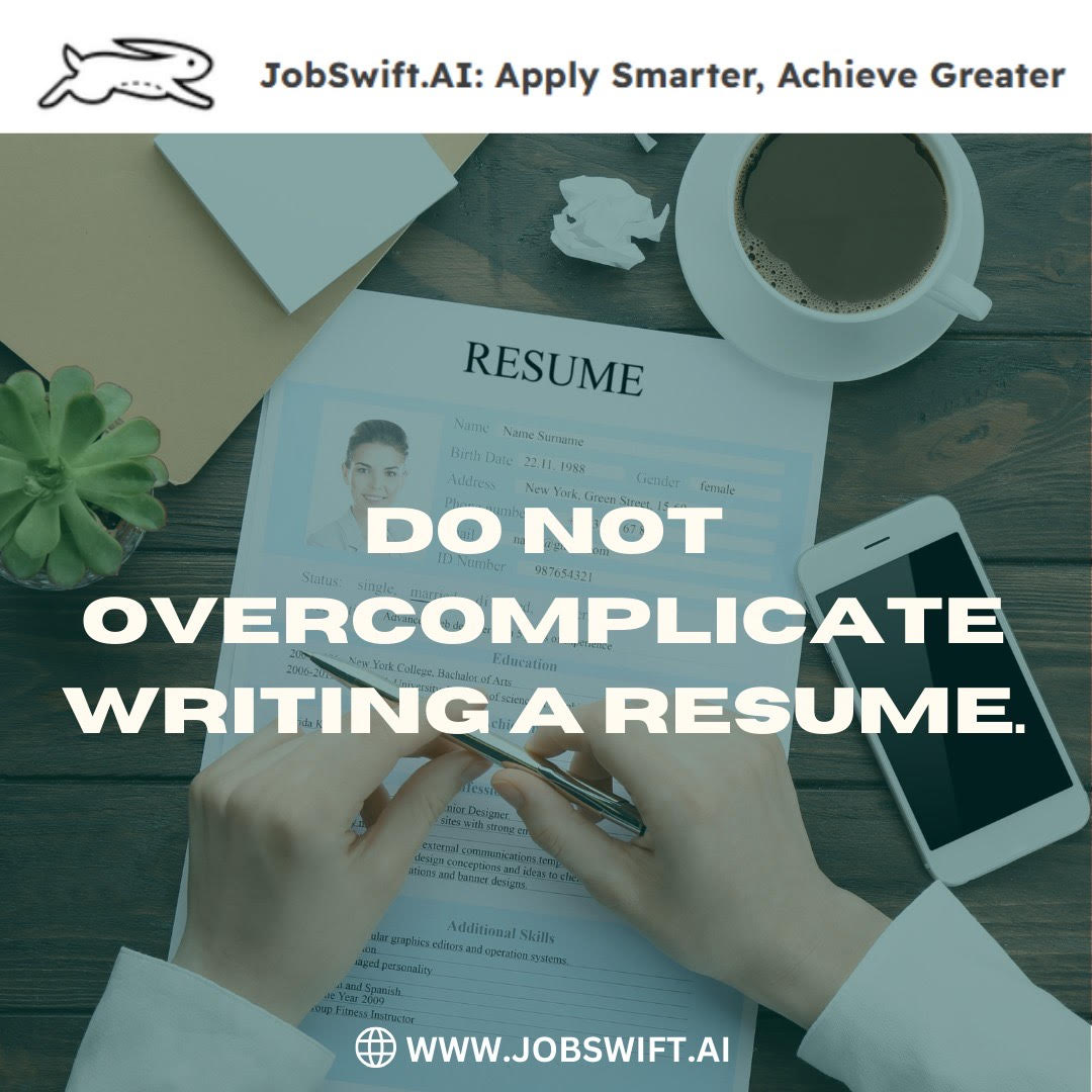 JobSwiftAI's tweet image. People overthink resumes. Here’s the deal:
❌ Avoid:
- Generic templates
- Empty buzzwords
- Long lists of irrelevant jobs
- Skipping keywords
✅ Instead:
- Highlight wins with numbers
- Keep it clean & professional
- Add job-specific keywords
Do this for 2 applications. Build…