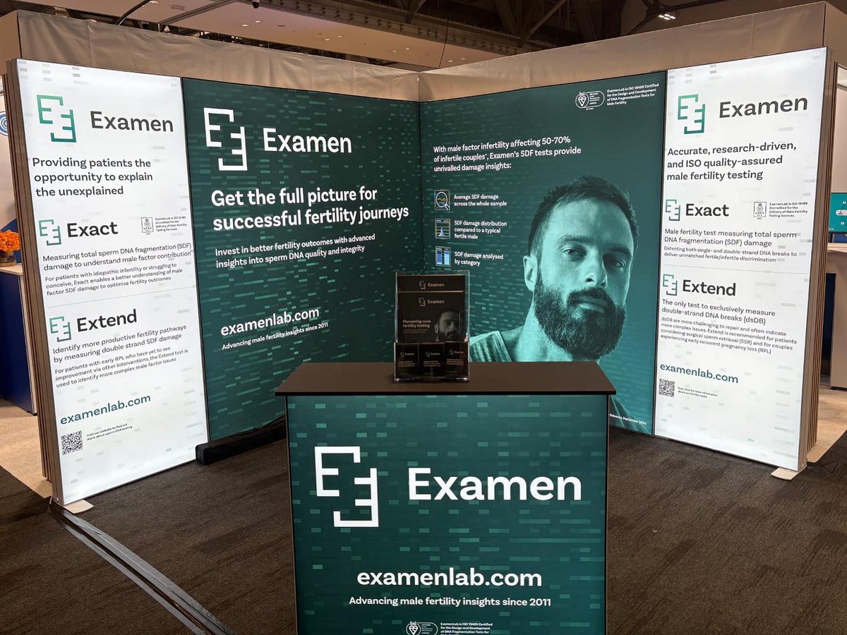 Wishing everyone a fantastic conference over the next couple of days @Fertility2025

If you are attending make sure to call by stand 42 and say hello! 

#fertilityconference #examen #platinumsponsor