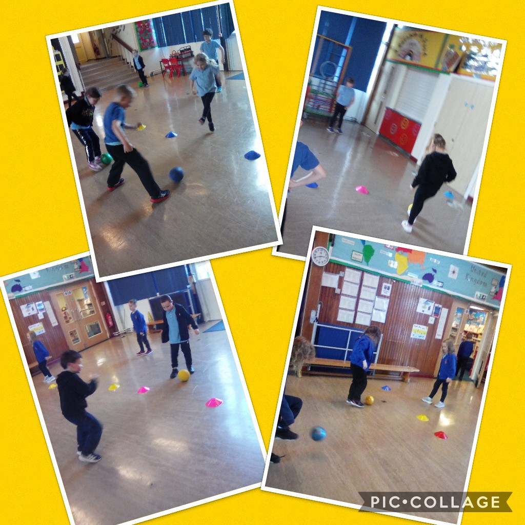 Hydra have had a great PE lesson this afternoon learning to kick a ball with the inside of our foot.