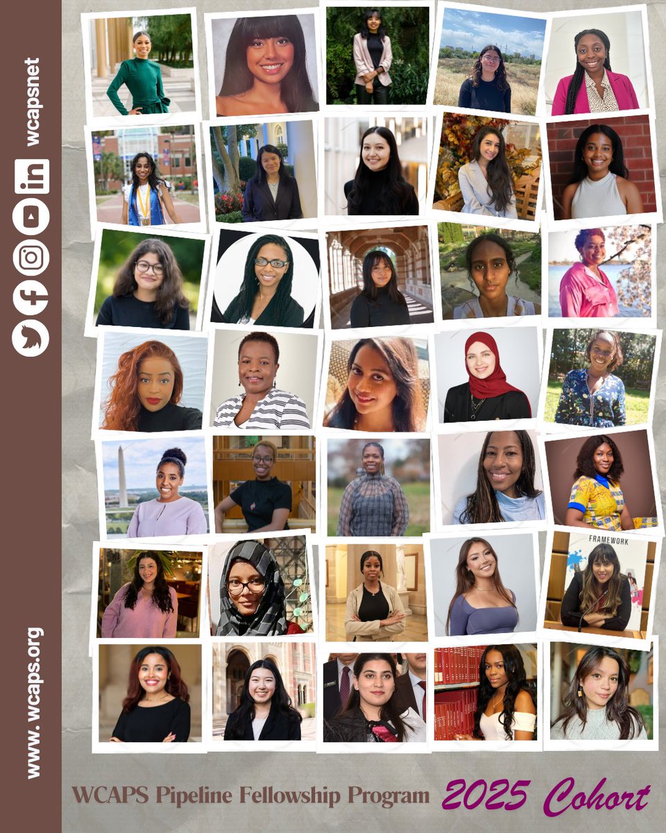 WCAPSnet's tweet image. Exciting News!
We are delighted to announce the 2025 WCAPS Pipeline Fellowship Cohort!
#WCAPS #PipelineFellows #GlobalLeadership #WomenofColor