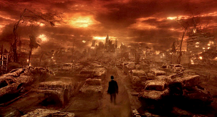 L.A. looks like Hell from the movie Constantine.
