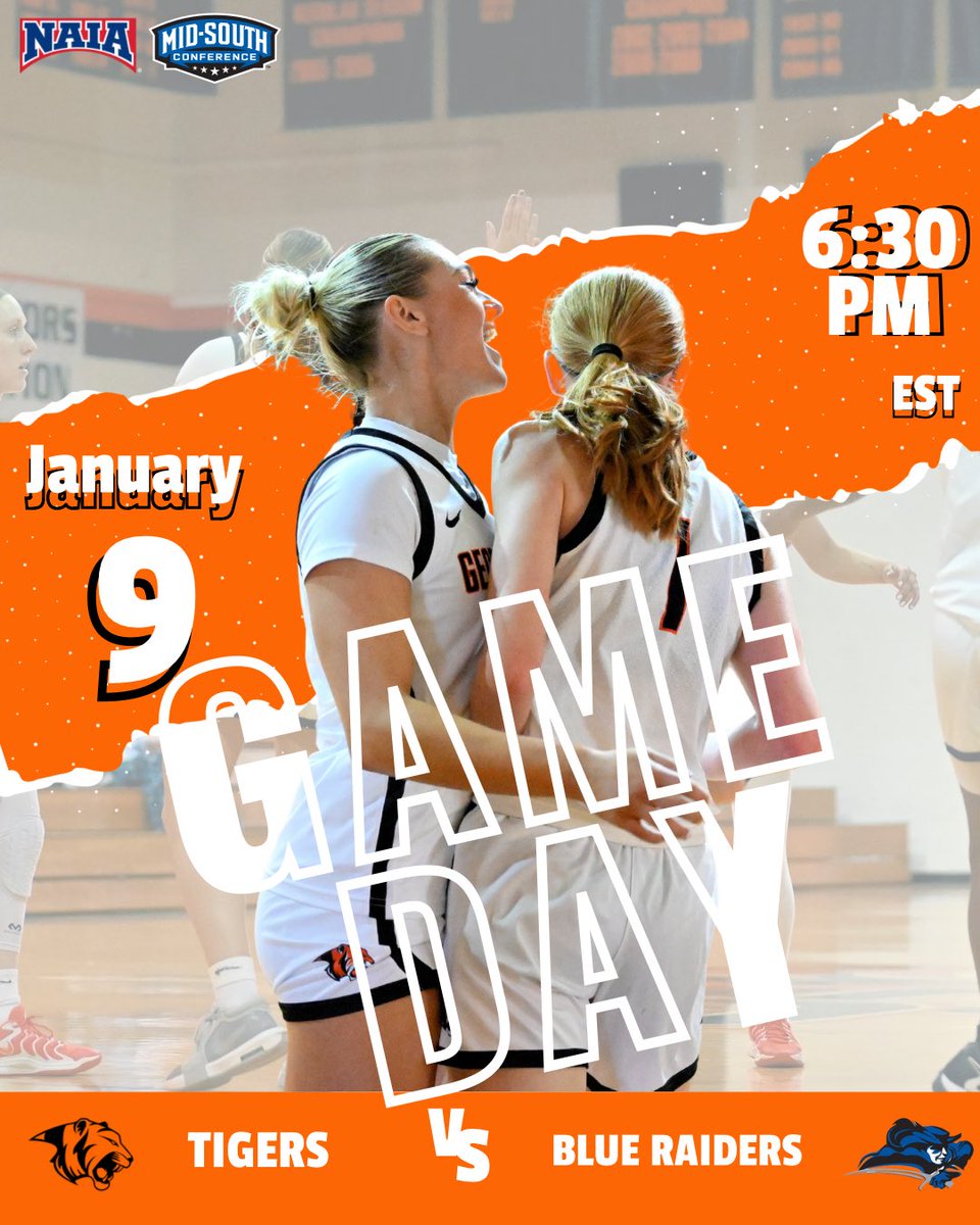 GAME DAY!! Start of MSC Play today! 
🐅🧡🏀

🆚  Lindsey Wilson College
⏰   5:30 PM CST / 7:30 PM EST 
📍   Columbia, KY
📺  stream.prestosports.com/lwc