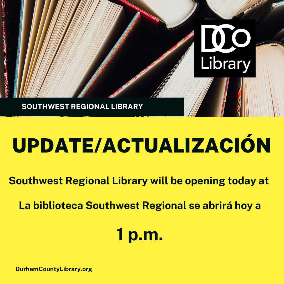 Durham County Library (@durhamcountylib) on Twitter photo 