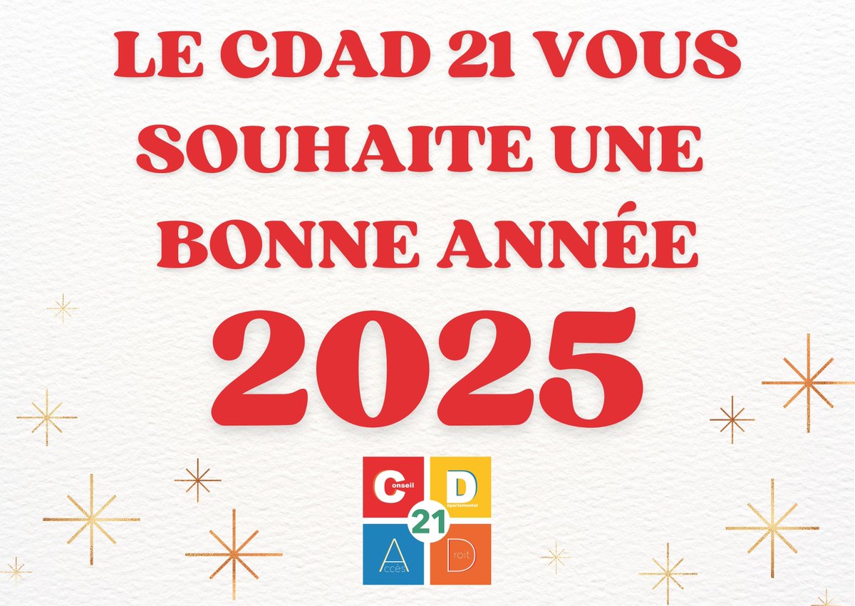 Le CDAD de Côte d'Or vous présente ses meilleurs vœux.🎉
