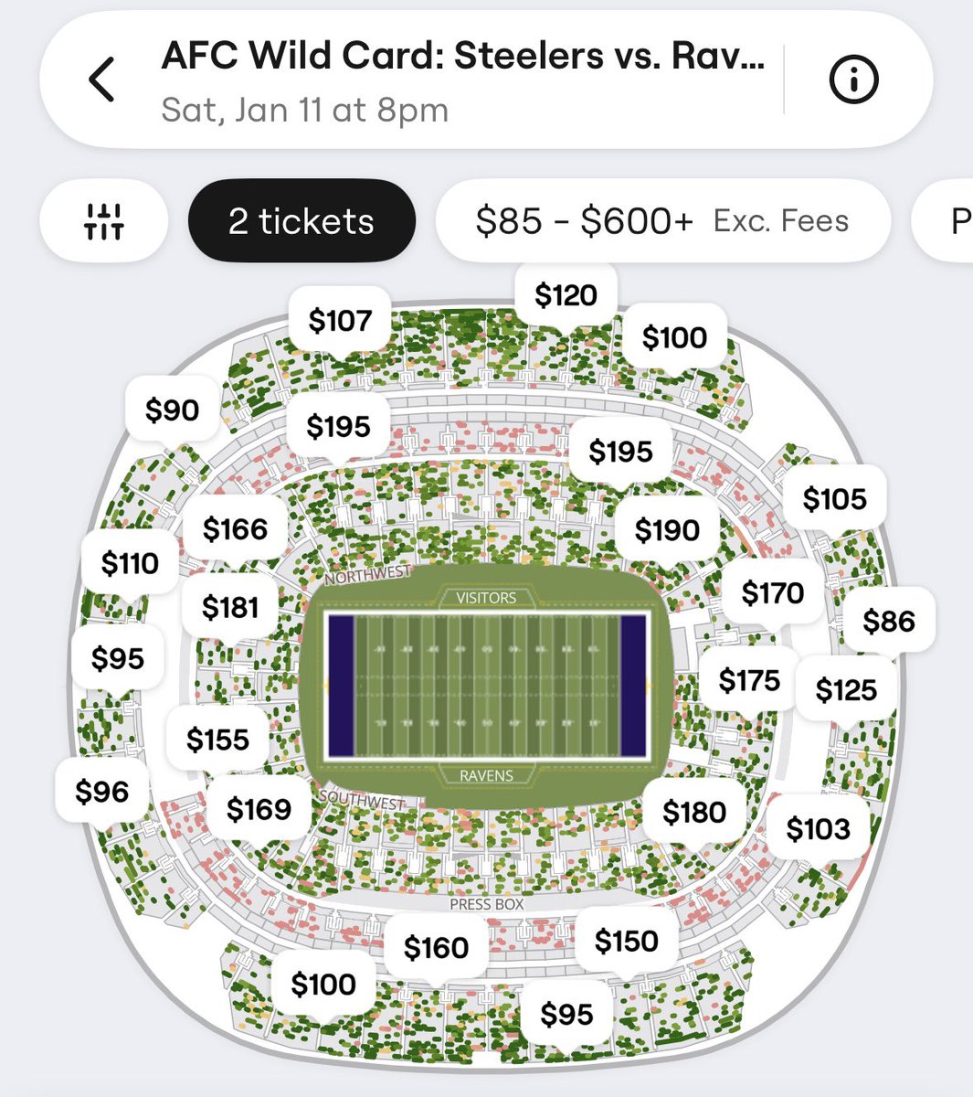If this game isn’t SOLD OUT I’ll be disappointed in my #RavensFlock fan base … do a lot of talking on social media .. but don’t go to playoff games? Cmon man . I kno Ray and ED isn’t playing anymore but damn . Sell the Bank OUT! Yall out here buying and paying for the wrong