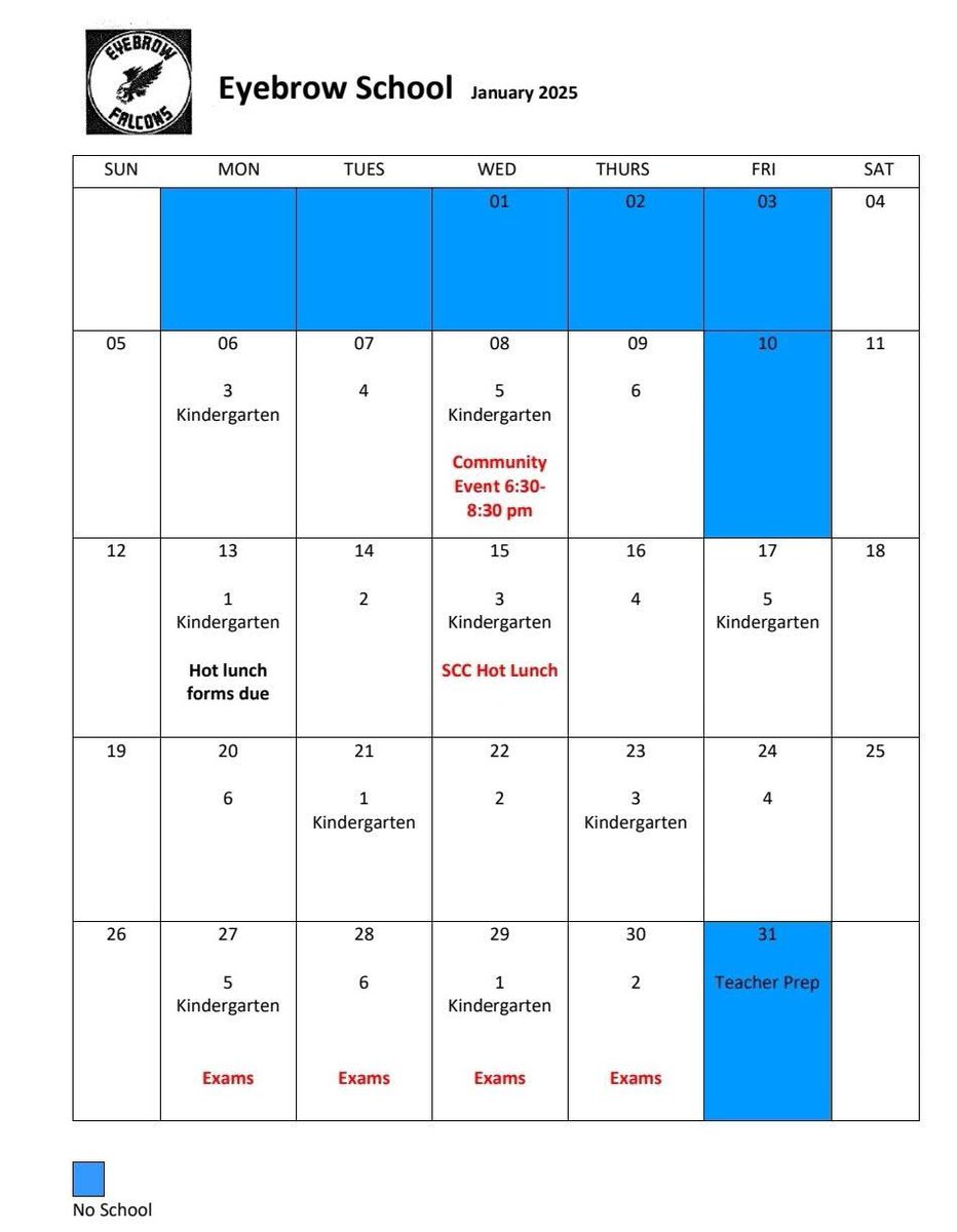 What is going on this month at Eyebrow School.