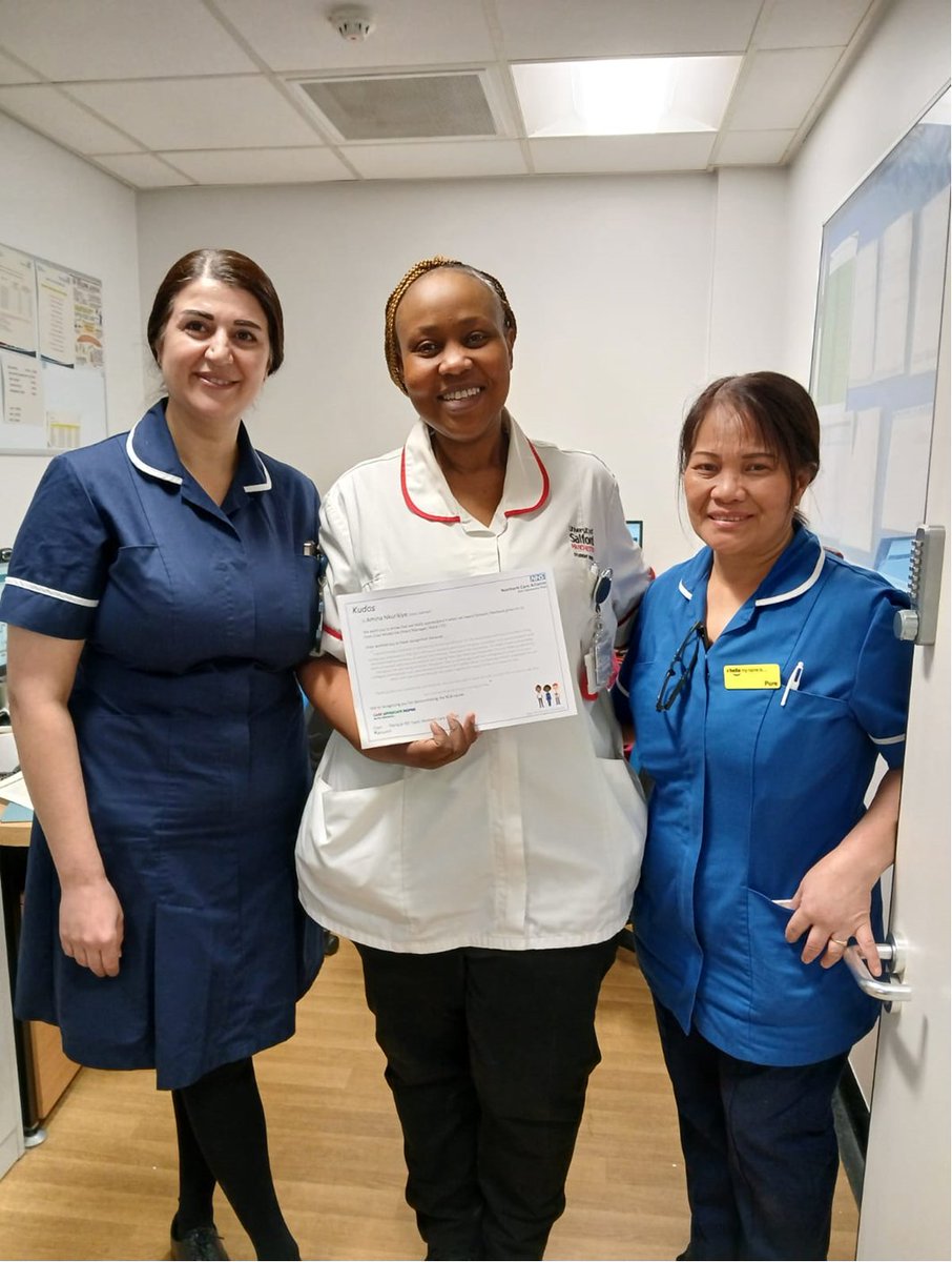 A big shout out to Amina Nkurikiye (UOs Learner) for receiving some wonderful feedback from ward F10. Keep up the good work 👏👏#learning <a href="/NCAlliance_NHS/">Northern Care Alliance NHS Foundation Trust (NCA)</a> <a href="/OldhamCO_NHS/">Oldham Care Organisation</a>