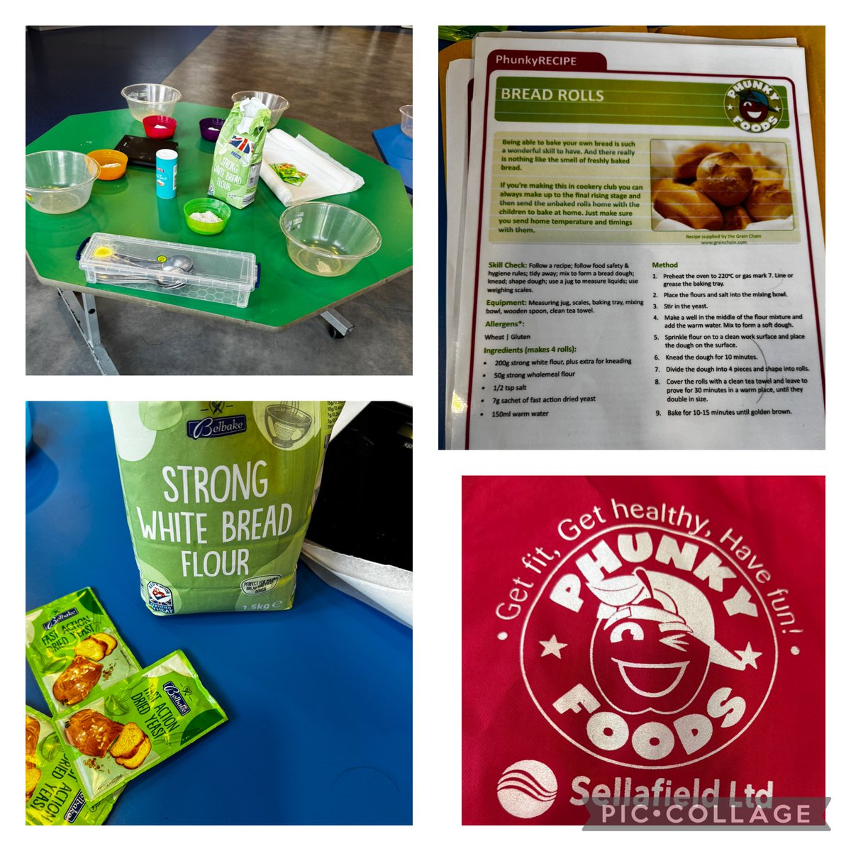 About to start the first afterschool club at Bowness on Solway Primary School. 11 young people making yummy bread rolls to take home and share with family. ⁦<a href="/PhunkyFoods/">PhunkyFoods</a>⁩ ⁦<a href="/SellafieldLtd/">Sellafield Ltd</a>⁩