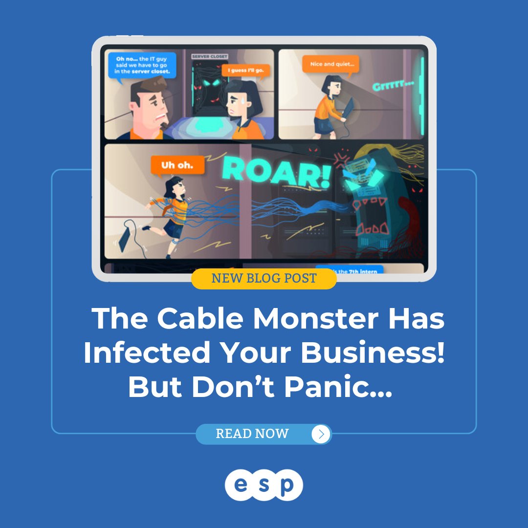 Security_ESP's tweet image. The Cable Monster Has Infected Your Business! But Don’t Panic… You head into work and begin knocking out your task list each day, unaware of a lurking threat right underneath your nose: The Cable Monster! read more ⬇️
espprojects.co.uk/news/the-cable…
#productivity #espprojects
