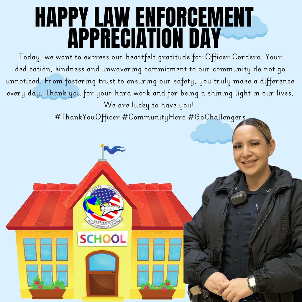 We appreciate you  Officer Cordero!!