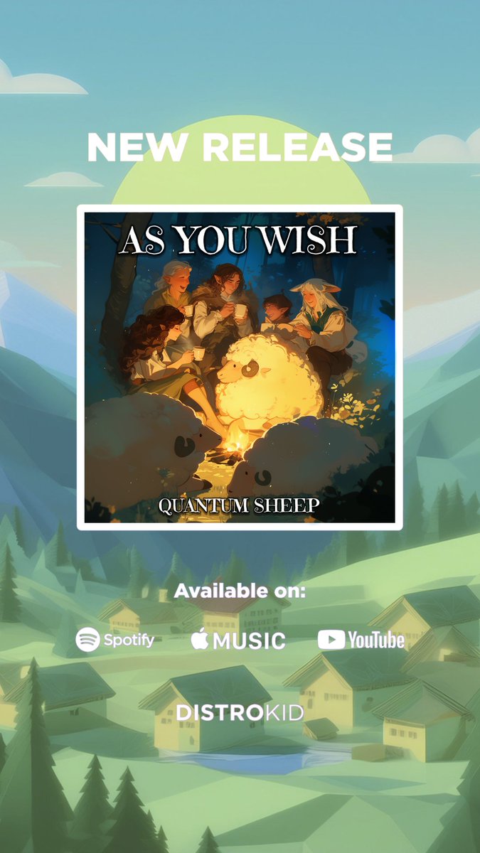Quantum Sheep (@quantum_sheep) on Twitter photo open.spotify.com/album/7miDEz3B…
Good News Everyone! I decided to start uploading my albums to... *checks notes*... EVERYWHERE.
This is a link to my latest, As You Wish, on Spotify, but it's available/will be available wherever you stream music.
Thanx for giving it a listen!
*sheepyhugs* open.spotify.com/album/7miDEz3B…
Good News Everyone! I decided to start uploading my albums to... *checks notes*... EVERYWHERE.
This is a link to my latest, As You Wish, on Spotify, but it's available/will be available wherever you stream music.
Thanx for giving it a listen!
*sheepyhugs*