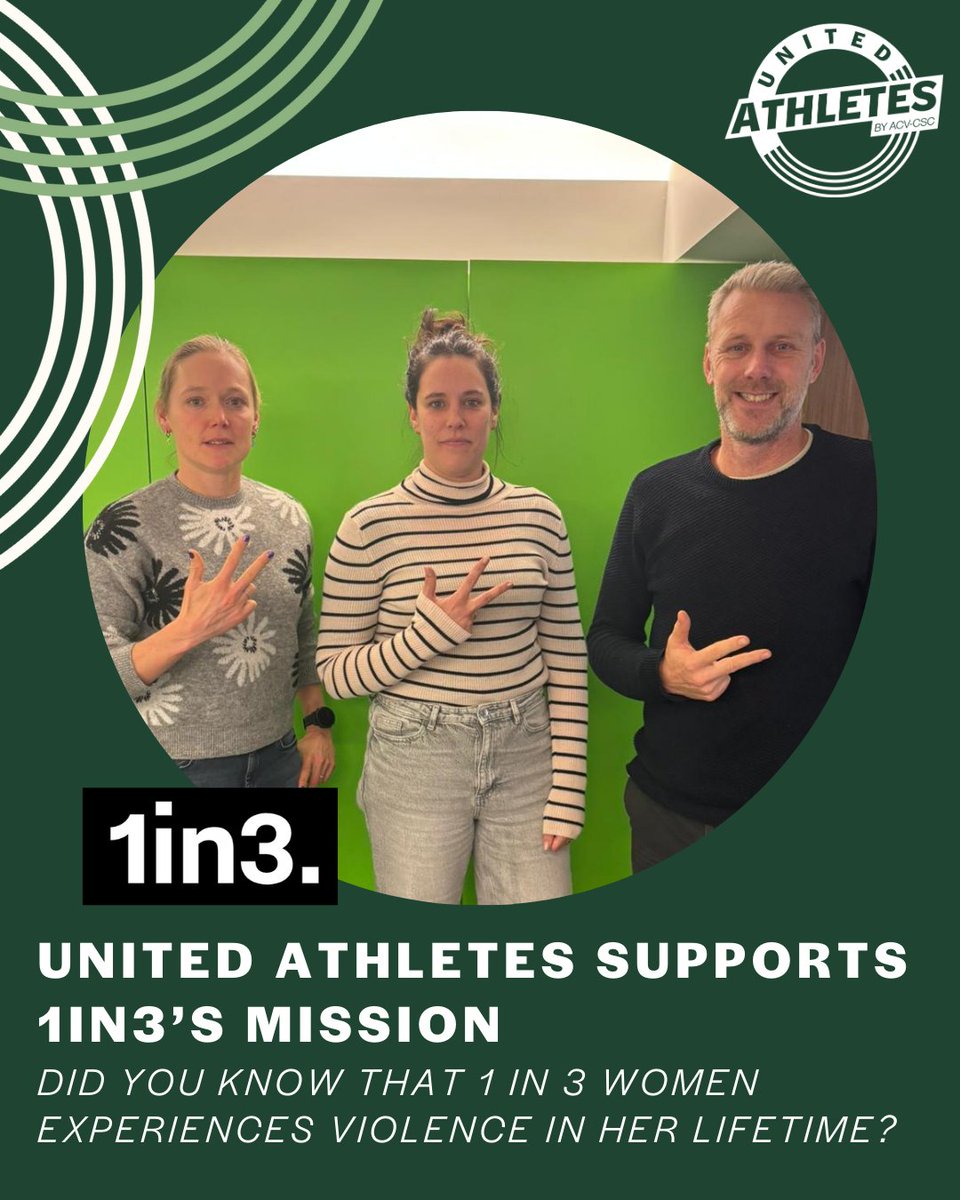 1in3 is an athletes’ association that aims to stop violence against women. 1 in 3 women experiences violence in her life, including in sports. UA supports this mission. More info and donations: 1in3.org