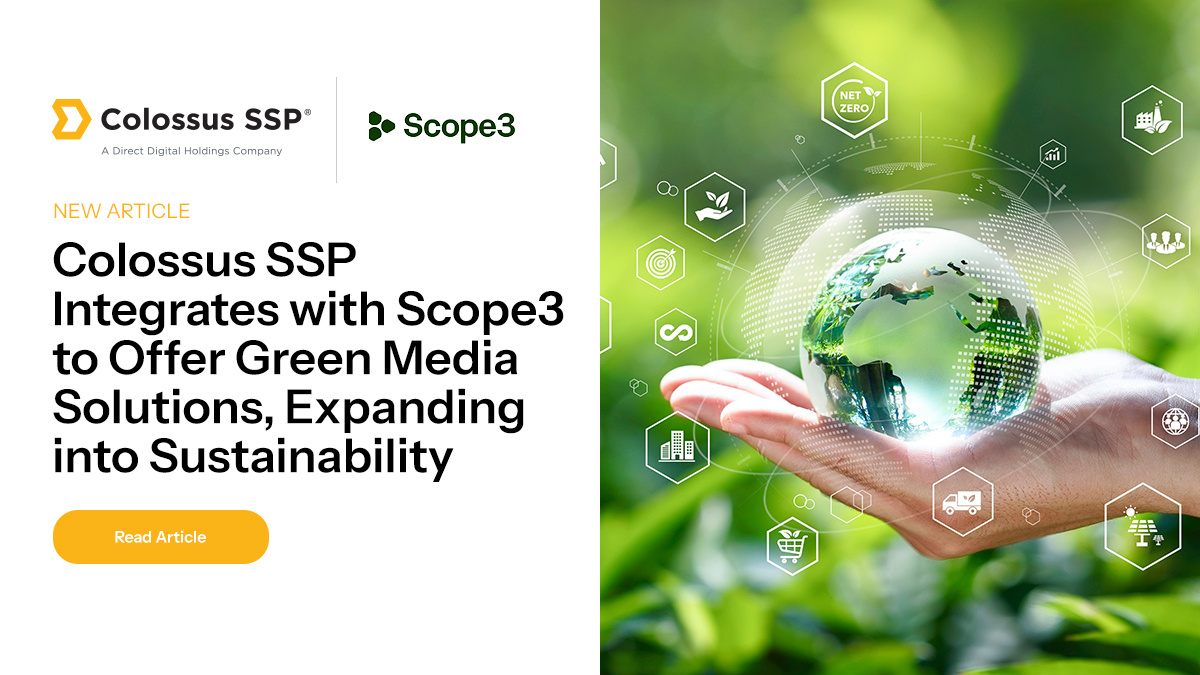 colossus_ssp's tweet image. We’re proud to announce our integration with @Scope3data, offering brands the ability to run campaigns that are both responsible and sustainable. Discover how in our latest press release: hubs.ly/Q031TKvb0. 

#ColossusSSP #Scope3 #GreenMedia #AdTech #SustainableMedia