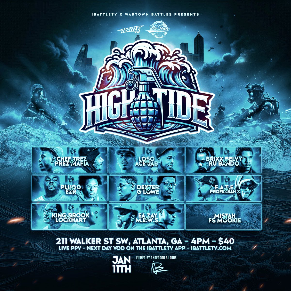 WarTown Battles (@wartownbattles) on Twitter photo This SATURDAY‼️
#Hightide
<a href="/ChefTrez__/">Android 3 🤖</a> vs <a href="/PREZMAFIABX/">🌪️ PREZ MAFIA🌪️</a>
<a href="/BrixxBelvy/">BNB Belvy ❗️</a> vs <a href="/Ru_Bando/">RuBando 🥊</a>
<a href="/AceJabLsss/">jab</a> vs <a href="/EverythingLoso/">LOSO</a>
<a href="/Imaginethatfate/">F.A.T.E</a> vs <a href="/XayeBeats/">PROFESSAH X</a>
<a href="/EZR725/">EZR</a> vs #Plugg
<a href="/flipsquadmookie/">fsmookie</a> vs <a href="/Mistah_2x/">Mistah2x</a>
<a href="/EastAtlantaZay/">ZayQuon Barkley</a> vs #MEW
#Glowe vs <a href="/SHO_Dexter/">Dexter</a>
<a href="/NoMuzzleLock/">Grok Lesnar</a> vs #KingBrook This SATURDAY‼️
#Hightide
<a href="/ChefTrez__/">Android 3 🤖</a> vs <a href="/PREZMAFIABX/">🌪️ PREZ MAFIA🌪️</a>
<a href="/BrixxBelvy/">BNB Belvy ❗️</a> vs <a href="/Ru_Bando/">RuBando 🥊</a>
<a href="/AceJabLsss/">jab</a> vs <a href="/EverythingLoso/">LOSO</a>
<a href="/Imaginethatfate/">F.A.T.E</a> vs <a href="/XayeBeats/">PROFESSAH X</a>
<a href="/EZR725/">EZR</a> vs #Plugg
<a href="/flipsquadmookie/">fsmookie</a> vs <a href="/Mistah_2x/">Mistah2x</a>
<a href="/EastAtlantaZay/">ZayQuon Barkley</a> vs #MEW
#Glowe vs <a href="/SHO_Dexter/">Dexter</a>
<a href="/NoMuzzleLock/">Grok Lesnar</a> vs #KingBrook