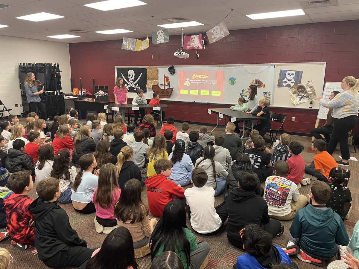 LICDaecher's tweet photo. One Book, One School kickoff assembly! We are excited to read Beyond the Bright Sea! ⁦@hempfield⁩ https://t.co/W4QxARHsKD