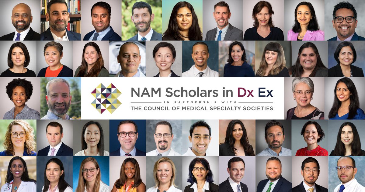 Helen Burstin, MD (@helenburstinmd.medsky.social) (@helenburstin) on Twitter photo The 2025 Call for Applications for <a href="/theNAMedicine/">National Academy of Medicine</a> Scholars in Diagnostic Excellence in partnership with <a href="/CMSSmed/">CMSS</a> is open until 3/3/25.
The scholars program advances dx safety, quality & equity w/funding from <a href="/MooreFound/">Moore Foundation</a> and <a href="/johnahartford/">The John A. Hartford Foundation</a>
For more info
dxexscholars.nam.edu The 2025 Call for Applications for <a href="/theNAMedicine/">National Academy of Medicine</a> Scholars in Diagnostic Excellence in partnership with <a href="/CMSSmed/">CMSS</a> is open until 3/3/25.
The scholars program advances dx safety, quality & equity w/funding from <a href="/MooreFound/">Moore Foundation</a> and <a href="/johnahartford/">The John A. Hartford Foundation</a>
For more info
dxexscholars.nam.edu