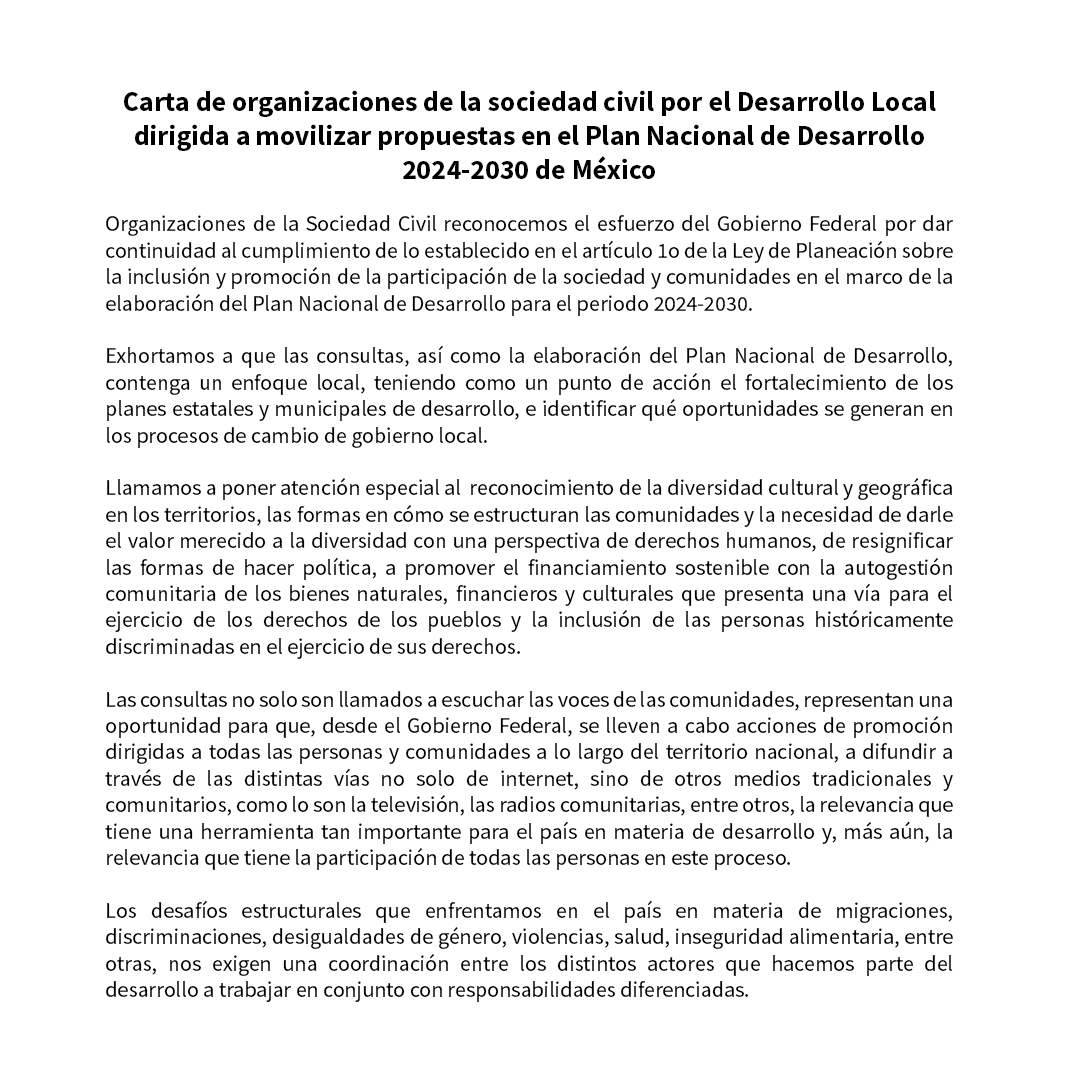 The Hunger Project México tweet media