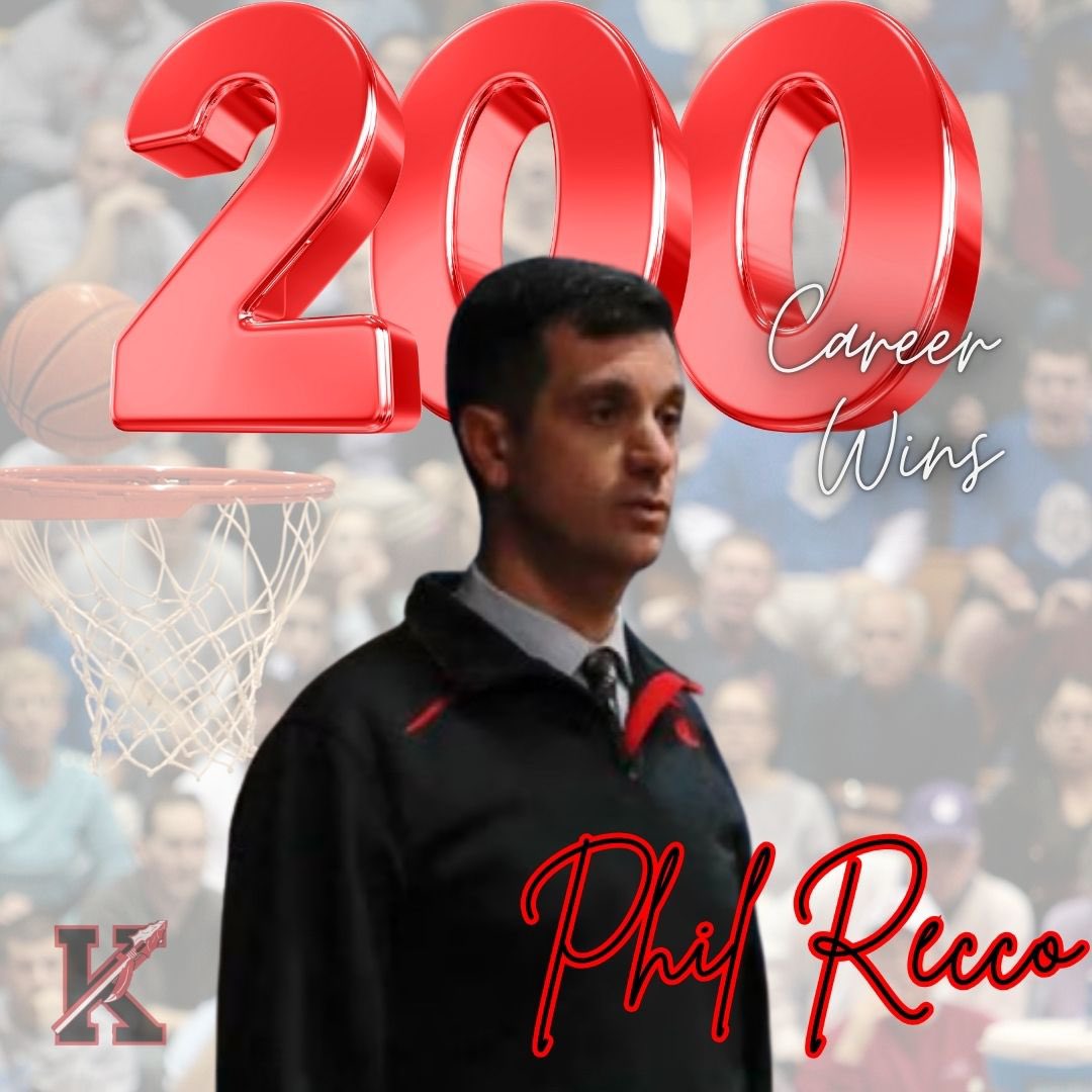 Congrats to Coach Phil Recco on reaching 200 wins in his coaching career.   Thank you for helping our boys reach their true potential.