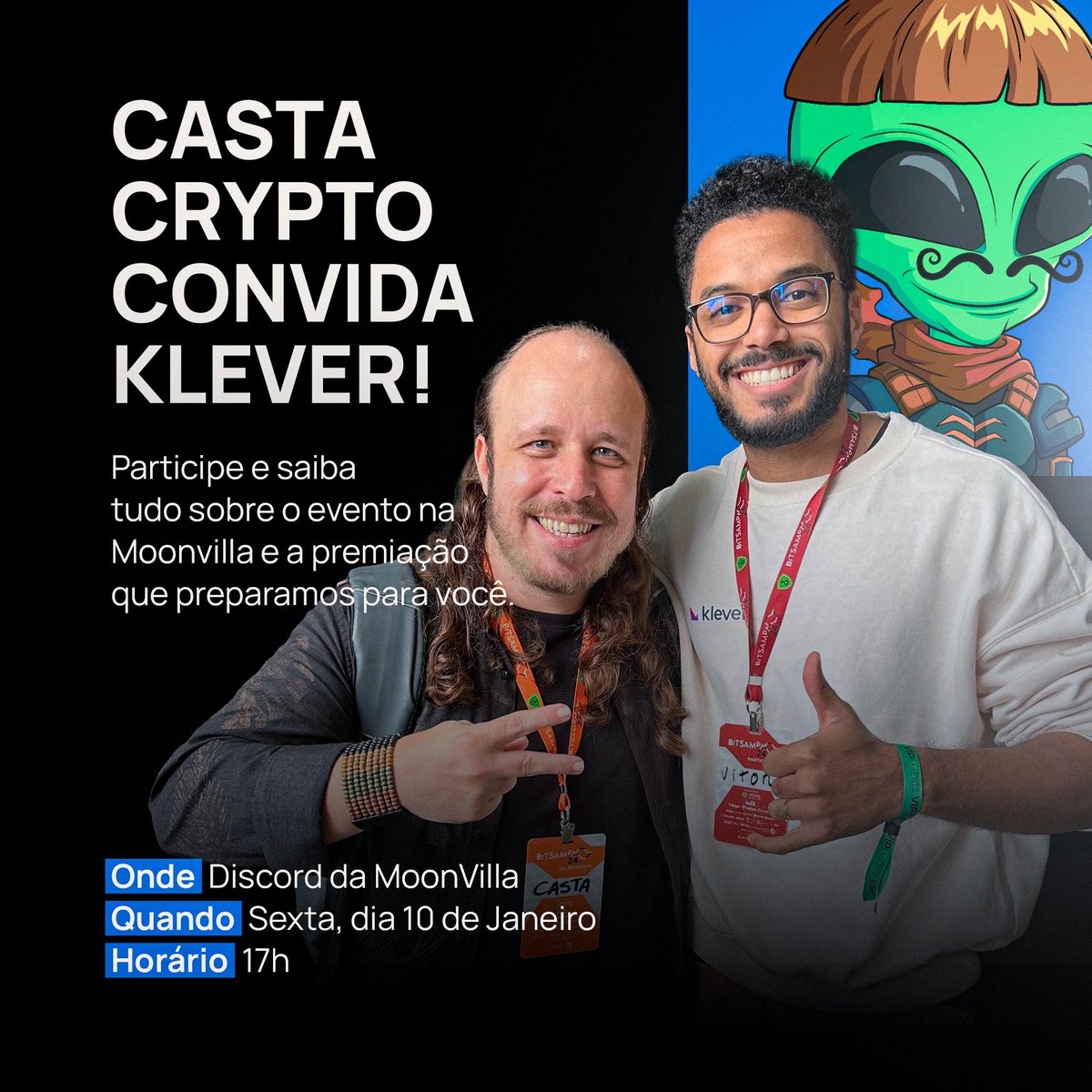 🌕 A Klever está na @moonvillabr! Vamos promover um evento incrível e, para  tirar todas as suas dúvidas, faremos um AMA especial no Discord da  Moonvilla. 📅 Não perca! Clique aqui para