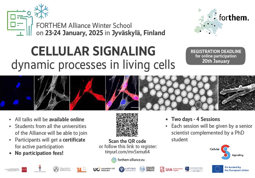 Alianza Forthem: Winter School Cellular Signaling uv.es/uvweb/biologic…