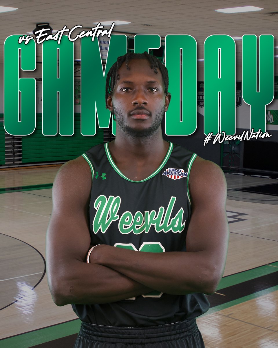IT'S GAME DAY! 🏀

🆚: East Central University
📺: youtube.com/WeevilNation
📊: uamsports.com/coverage
🏟️: Steelman Fieldhouse
📍: Monticello, AR
⌚️: 3:00 PM

#WeevilNation