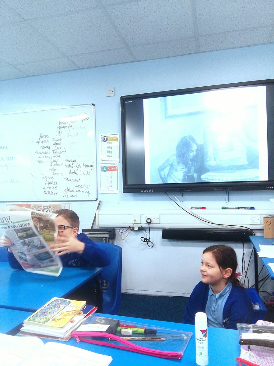 Class 3 enjoyed roleplaying a part of our new text this morning #TheLastBear, ahead of their diary writing 🐻‍❄️ <a href="/HGold_author/">Hannah Gold - here sometimes 🤩</a>