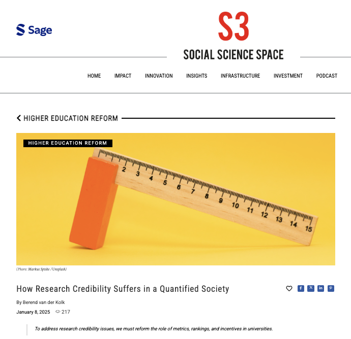 Berend van der Kolk (@berendvdkolk) on Twitter photo For Social Science Space, I wrote a short piece on research credibility/integrity and measuring academic performance.
Spoiler: they are related!
Link (open access): socialsciencespace.com/2025/01/how-re…
<a href="/socscispace/">Social Science Space</a> <a href="/quantifiedsoc/">The Quantified Society</a> <a href="/meetboek/">De Meetmaatschappij</a> @businessboek @atlascontact For Social Science Space, I wrote a short piece on research credibility/integrity and measuring academic performance.
Spoiler: they are related!
Link (open access): socialsciencespace.com/2025/01/how-re…
<a href="/socscispace/">Social Science Space</a> <a href="/quantifiedsoc/">The Quantified Society</a> <a href="/meetboek/">De Meetmaatschappij</a> @businessboek @atlascontact