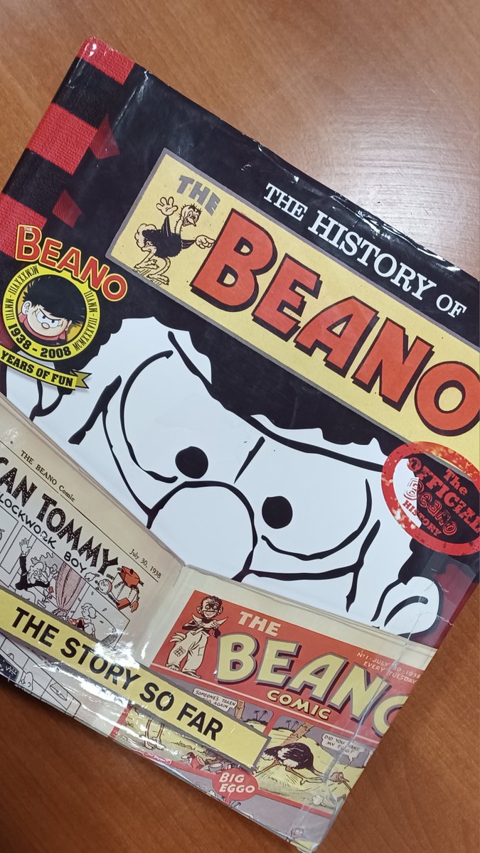 Nathan gave me a real treat when he shared this book with me today, including teaching me some of his favourite facts about the history of <a href="/BeanoOfficial/">Beano</a>. So much fun!