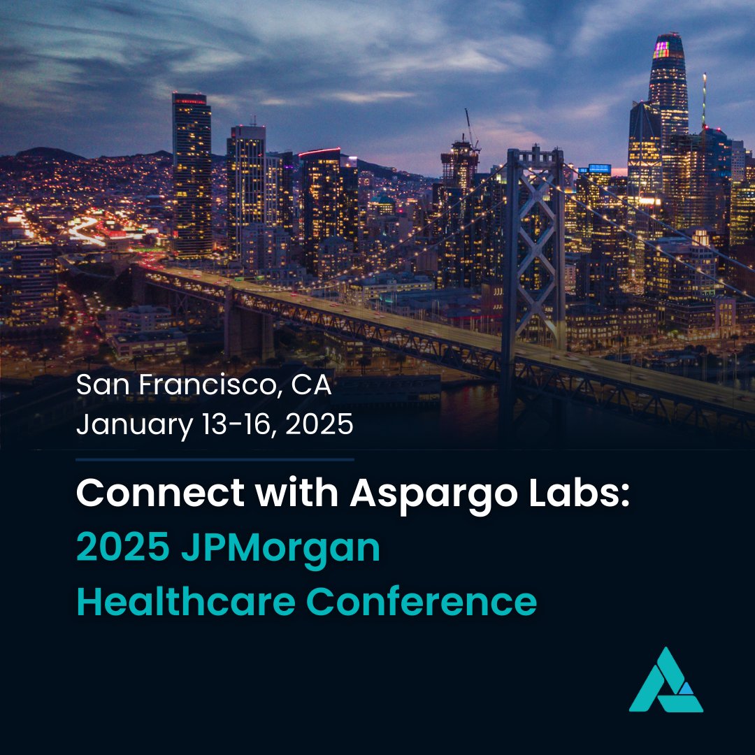 AspargoLabs's tweet photo. Aspargo Labs at #JPM25! We're transforming the world's most meaningful medications with our innovative liquid oral suspensions. We are at a pivotal moment in our journey, and we’re excited to continue to collaborate with forward-thinking leaders. #HealthcareInnovation #MedTech https://t.co/40Xp4Smw7G