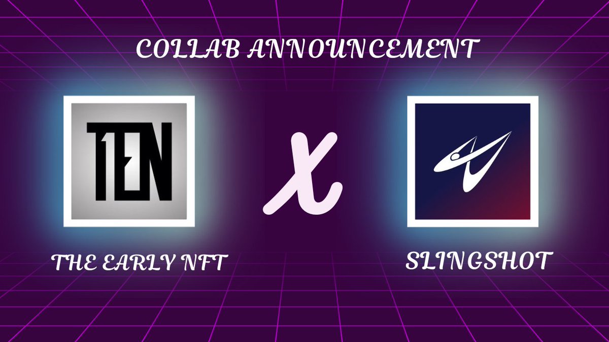 The Early NFT (@theearlynft) on Twitter photo THE EARLY NFT X SLINGSHOT DAO
We Are Honored to Announce Our Collab with <a href="/SlingshotDAO/">Slingshot DAO</a> THE EARLY NFT X SLINGSHOT DAO
We Are Honored to Announce Our Collab with <a href="/SlingshotDAO/">Slingshot DAO</a>