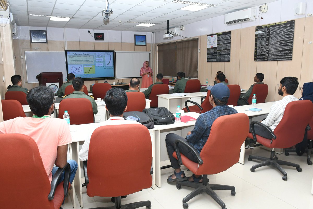 Indian Air Force Test Pilots School (@iaftps) on Twitter photo Progressing from conventional control systems assessments to augmented Flight Control Systems (FCS) , the students of the 47th FTC at <a href="/IAFTPS/">Indian Air Force Test Pilots School</a> had the opportunity of engaging with domain specialists from National Aerospace Laboratories (NAL) and Aeronautical Development Agency Progressing from conventional control systems assessments to augmented Flight Control Systems (FCS) , the students of the 47th FTC at <a href="/IAFTPS/">Indian Air Force Test Pilots School</a> had the opportunity of engaging with domain specialists from National Aerospace Laboratories (NAL) and Aeronautical Development Agency